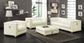 Chaviano 4-piece Upholstered Tufted Sofa Set Pearl White