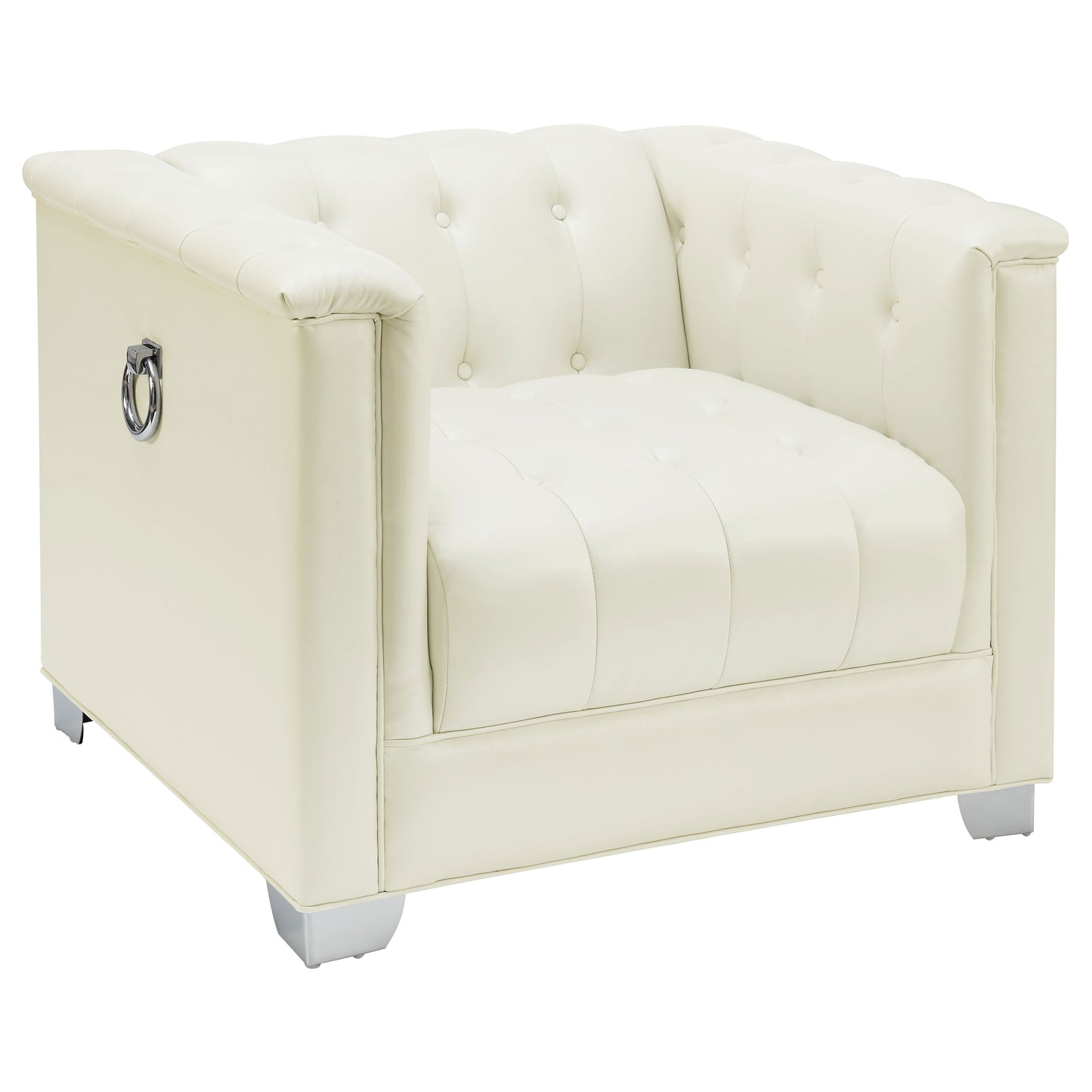 Chaviano 4-piece Upholstered Tufted Sofa Set Pearl White