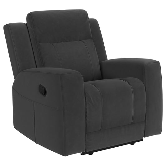 Brentwood Upholstered Recliner Chair Black