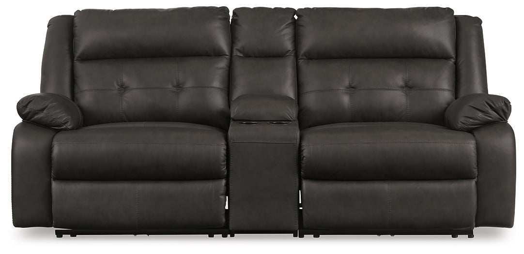 Mackie Pike 3-Piece Power Reclining Sectional Loveseat with Console