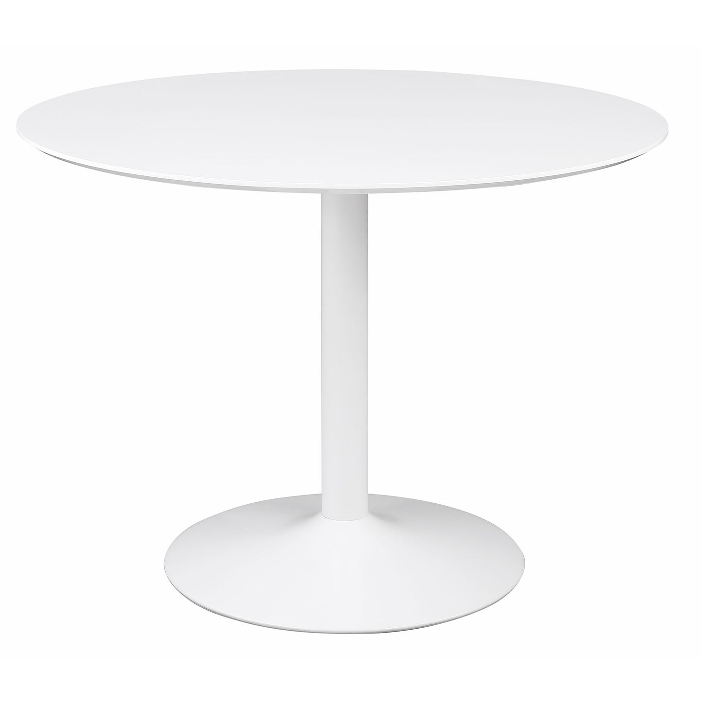 Lowry 5-piece Round Dining Set Tulip Table with Eiffel Chairs White