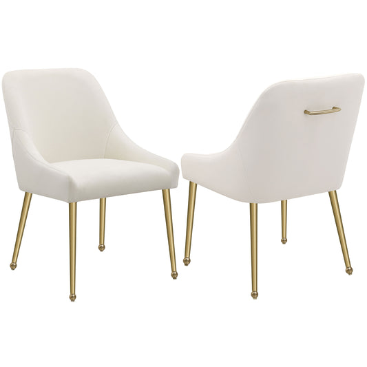 Mayette Parsons Wingback Dining Side Chairs Ivory (Set of 2)
