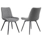 Diggs Upholstered Tufted Swivel Dining Chairs Grey and Gunmetal (Set of 2)