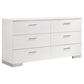 Felicity 5-piece Twin Bedroom Set White High Gloss