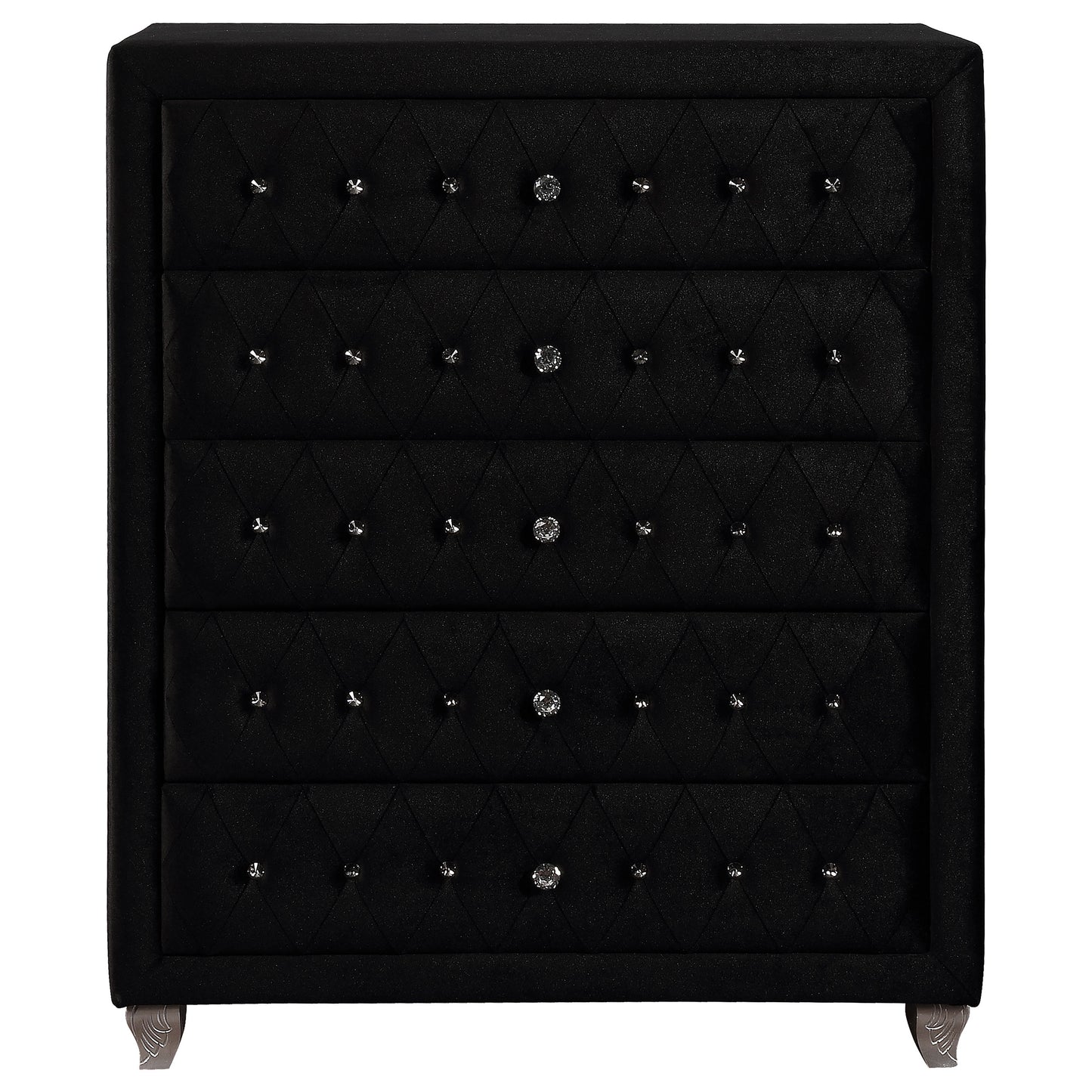 Deanna Deanna 5-drawer Rectangular Chest Black