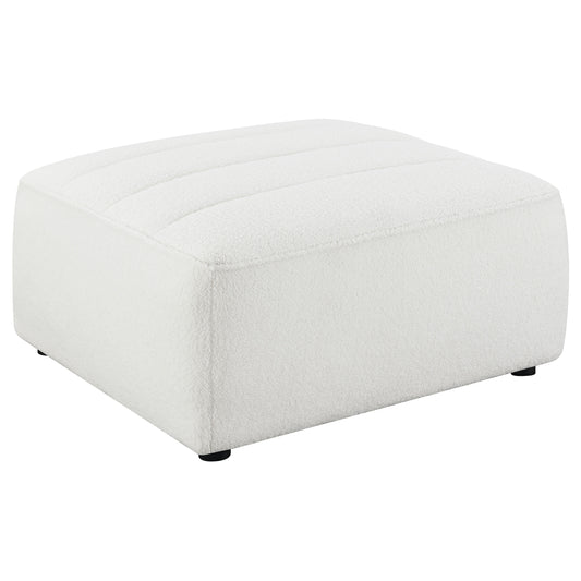 Sunny Square Upholstered Ottoman Natural