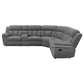Bahrain 6-piece Upholstered Motion Sectional Charcoal