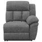 Bahrain 5-piece Upholstered Home Theater Seating Charcoal