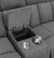 Bahrain 5-piece Upholstered Home Theater Seating Charcoal