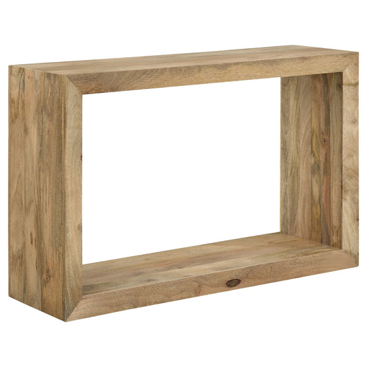 Benton Rectangular Solid Wood Sofa Table Natural
