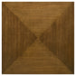Westerly Square Wood Coffee Table with Diamond Parquet Walnut