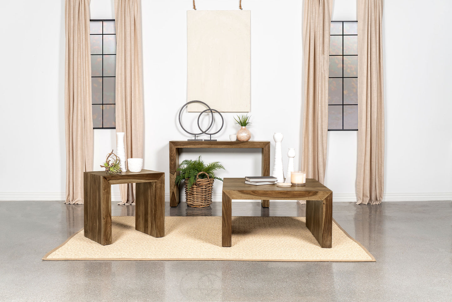 Odilia Rectangular Solid Wood Sofa Table Auburn