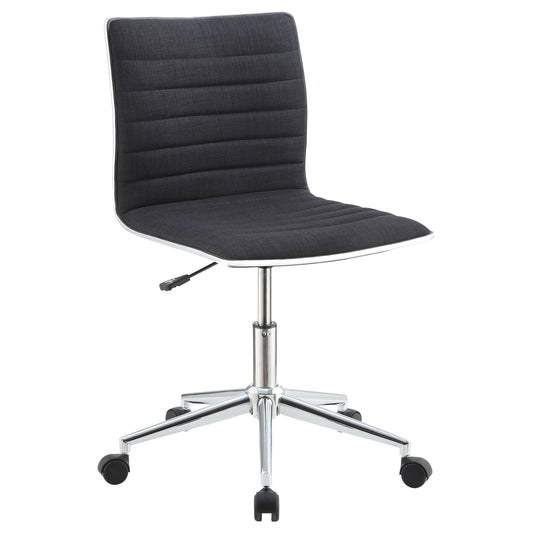 Chryses Adjustable Height Office Chair Black and Chrome