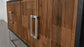 Borman 4-door Wooden Accent Cabinet Walnut and Black